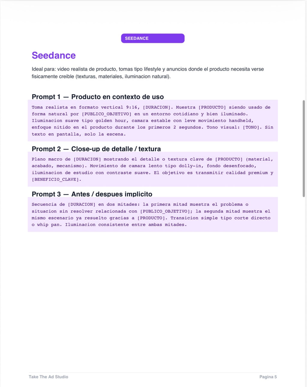 Kit de Prompts IA para Anuncios