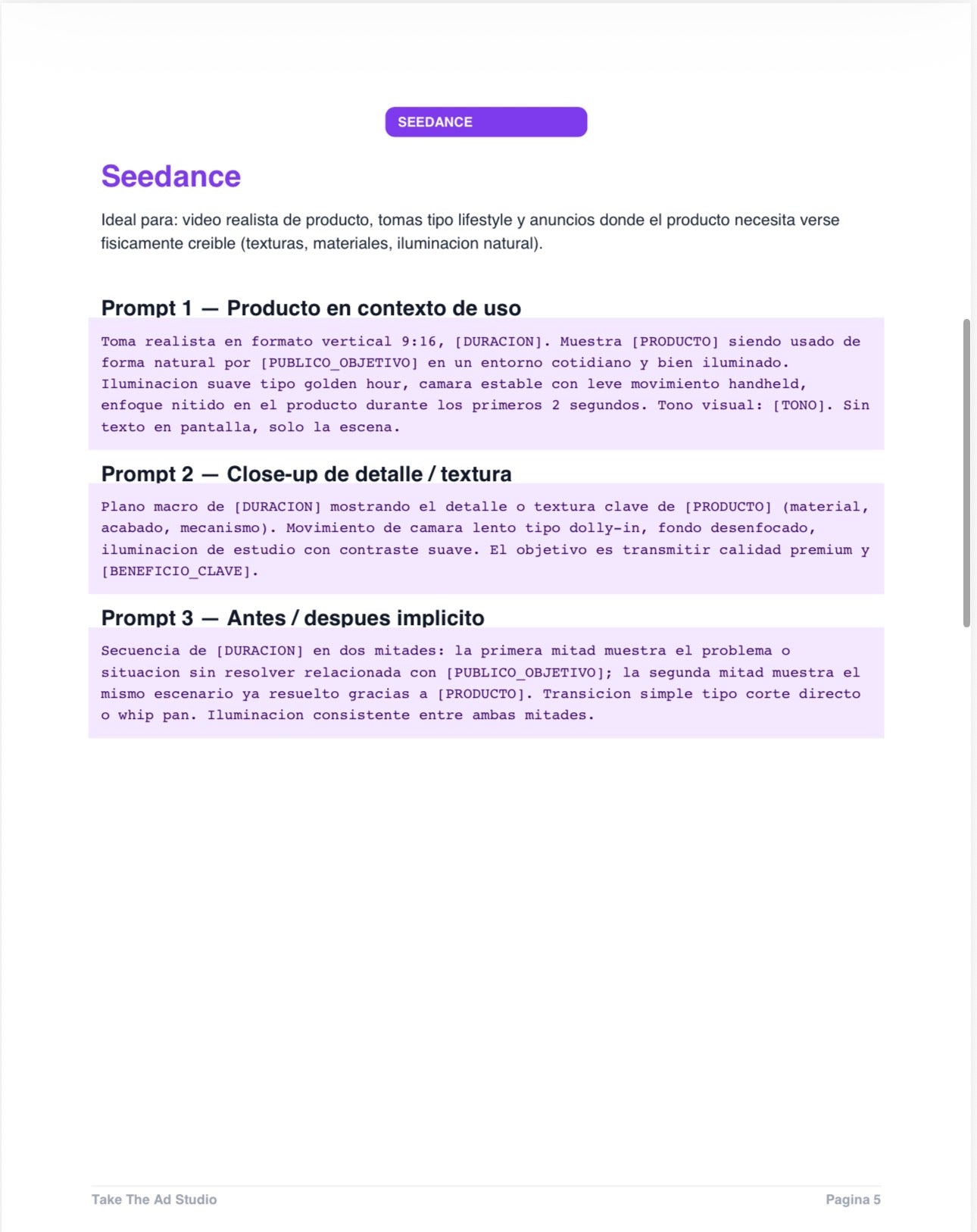 Kit de Prompts IA para Anuncios