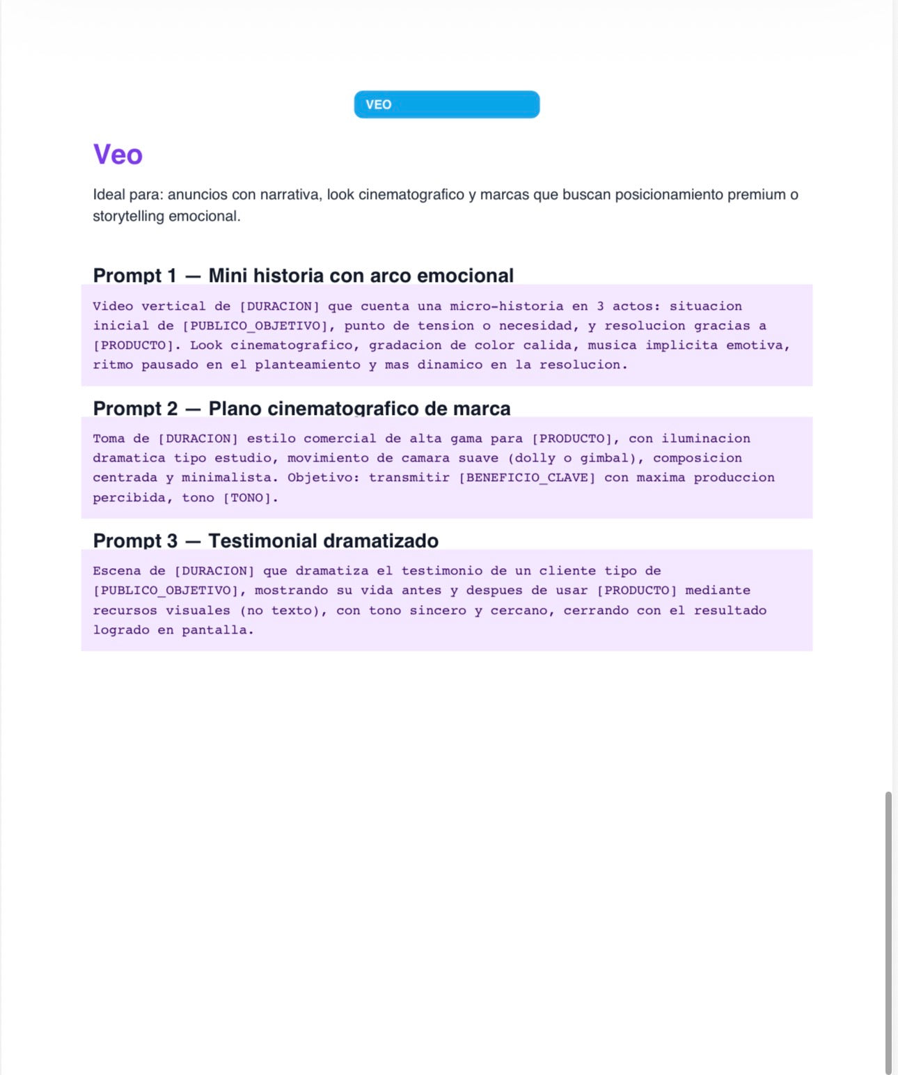 Kit de Prompts IA para Anuncios
