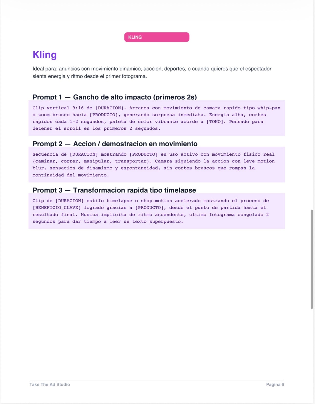 Kit de Prompts IA para Anuncios